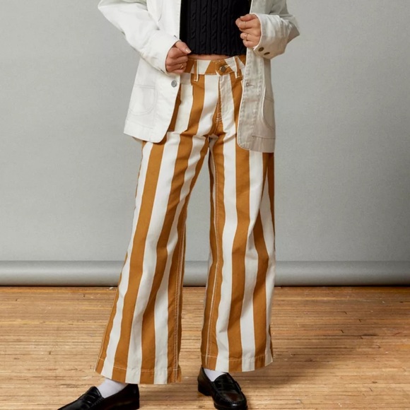 NEW UO BDG Joey Striped Straight Leg Pants - Picture 10 of 10